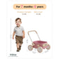 PULA Baby Push Walker with Wheels Toddler Wagon for First Learner Baby Toys 6-12 Months, 1 Year Old Birthday Gifts, Indoors and
