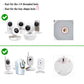 2 Pack-Adjustable Angle Wall Mount For Baby Monitor For Motorola, Vava, Arlo, Hellobaby, Babysense Monitor, Easy Installation -