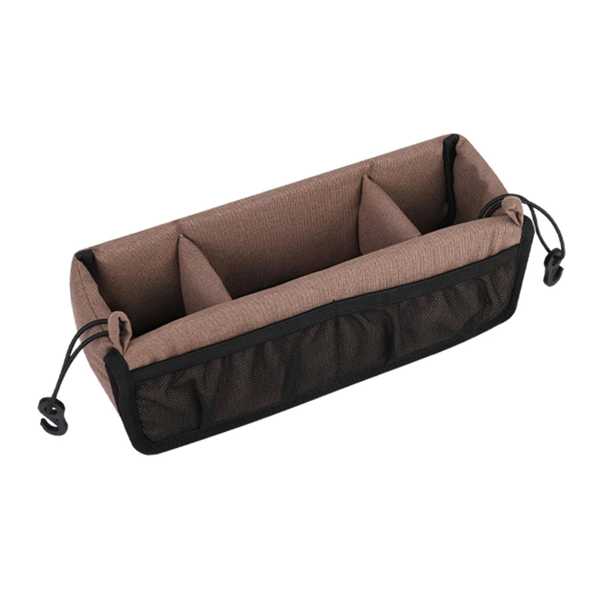 FABLOFT Stroller Hanging Organizer Bag Lightweight for Shopping for Snacks Water Cup Brown