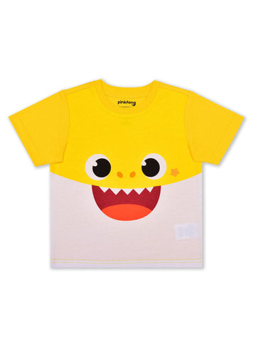 Nickelodeon Baby Shark 2 Piece T-Shirt And Jogger Sweatpants For Boy Infant, Toddler And Little Kids - Blue/Yellow