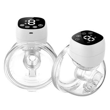 Moppets Wearable HandsFree Automatic Electric Breast Pump For Feeding Mothers, 4 Modes & 9 Suction Levels, Portable & Compact, 