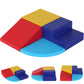Kids Corner Climber 4-Piece Set - Soft Foam Climbing Toys For Toddlers 1-3, Indoor Baby Crawling & Sliding Play Set Kids Climbin