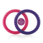Beebaby Infant Soft Silicone Ring Teether (100% Bpa Free) (Loops  Violet & Pink) (Pack Of 2)