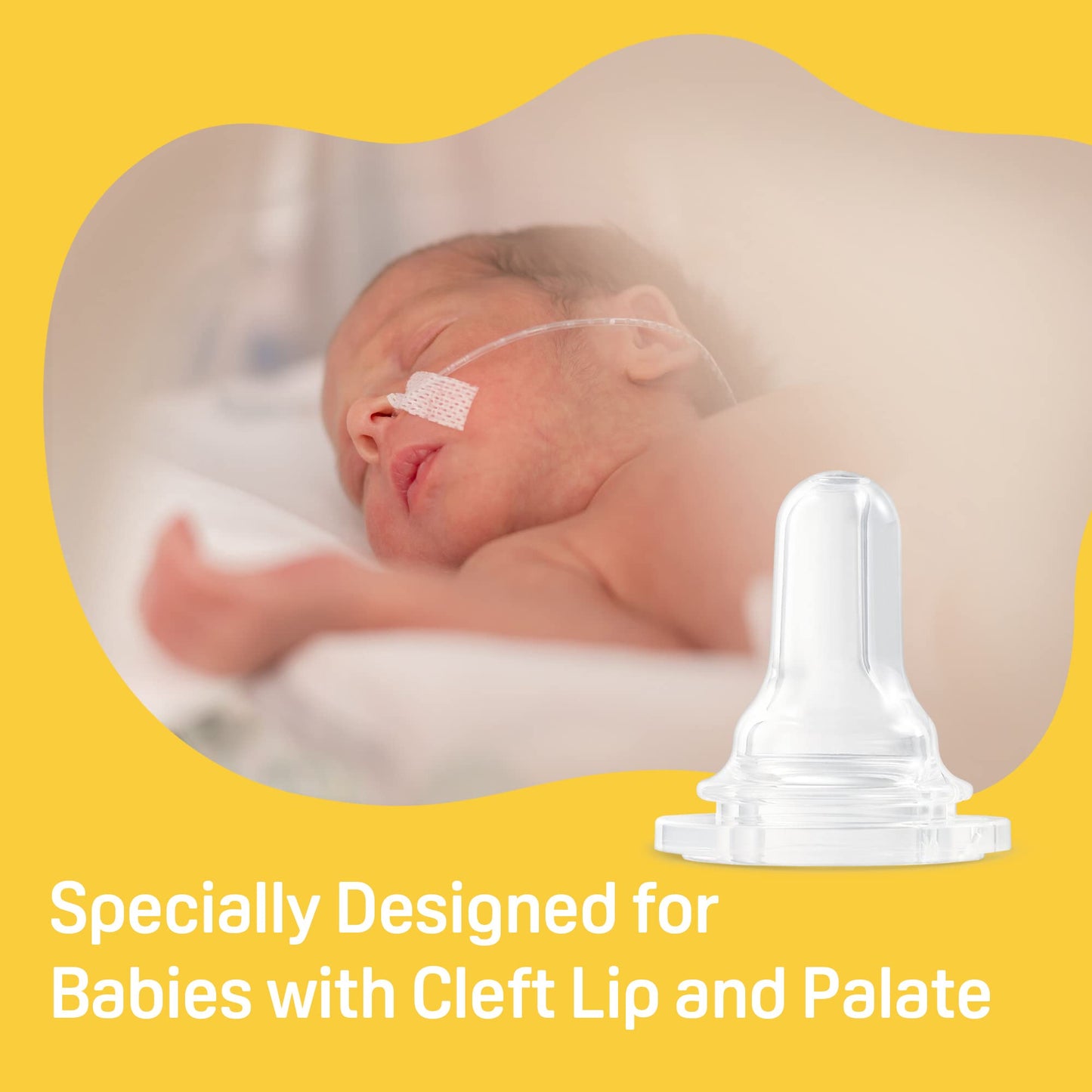 Pigeon Bottle Nipple For Cleft Lip/Palate Baby, Small Size, Please Use It Under The Guidance Of A Pediatrician