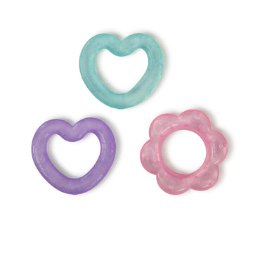 Bright Starts Everything Nice Teething Toys 9-Piece Set - BPA-Free Rattles and Chillable Teethers, Purple and Pink Baby Toys, 3