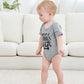 Funnycokid Funny Infant Onsie Romper Jumpsuit Baby Boy Girl Layette Bodysuit Outfits (6-12 Months, A1 Grey)