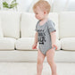 Funnycokid My Siblings Have Paws Onsies Newborn Baby Underwear Short Sleeve Bodysuit Cute Baby Layette Clothes Grey 3-6 Months