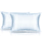 Toddler Pillow Cover Satin 2 Pack Travel Pillow Case Cover Breathable Silky Soft Small Pillow Cases Baby Blue 14X20 Pillowcase E