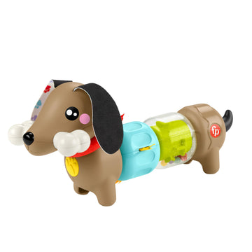 Fisher-Price Activity Puppy with Sounds and Twists, Motor Aid Toy with Different Textures and Colors, for Babies +6 Months (HTW9