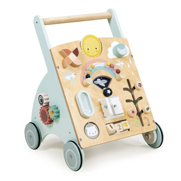 Tender Leaf Toys - Sunshine Baby Activity Walker - Activity Station To Encourage Floor Play To First Steps - Perfect Companion T