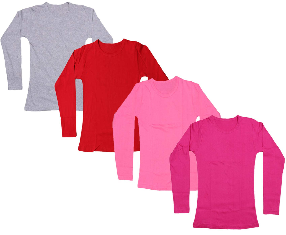 Indiweaves Girls TShirt (Pack Of 4) (1020030313236IwP4Xl2_Assorted_1314 Years)