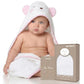 Dotmom UltraSoft Bamboo Hooded Towel For Babies 500 Gsm  Antibacterial, Hypoallergenic & QuickDrying, Gentle Newborn Bath Wra