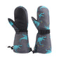 Winter Kids Waterproof Gloves For Boys Girls Snow Ski Toddler Baby Mittens Outdoor For Infant Teens 1-5T (Blue Dinosaur, M(2-4T)