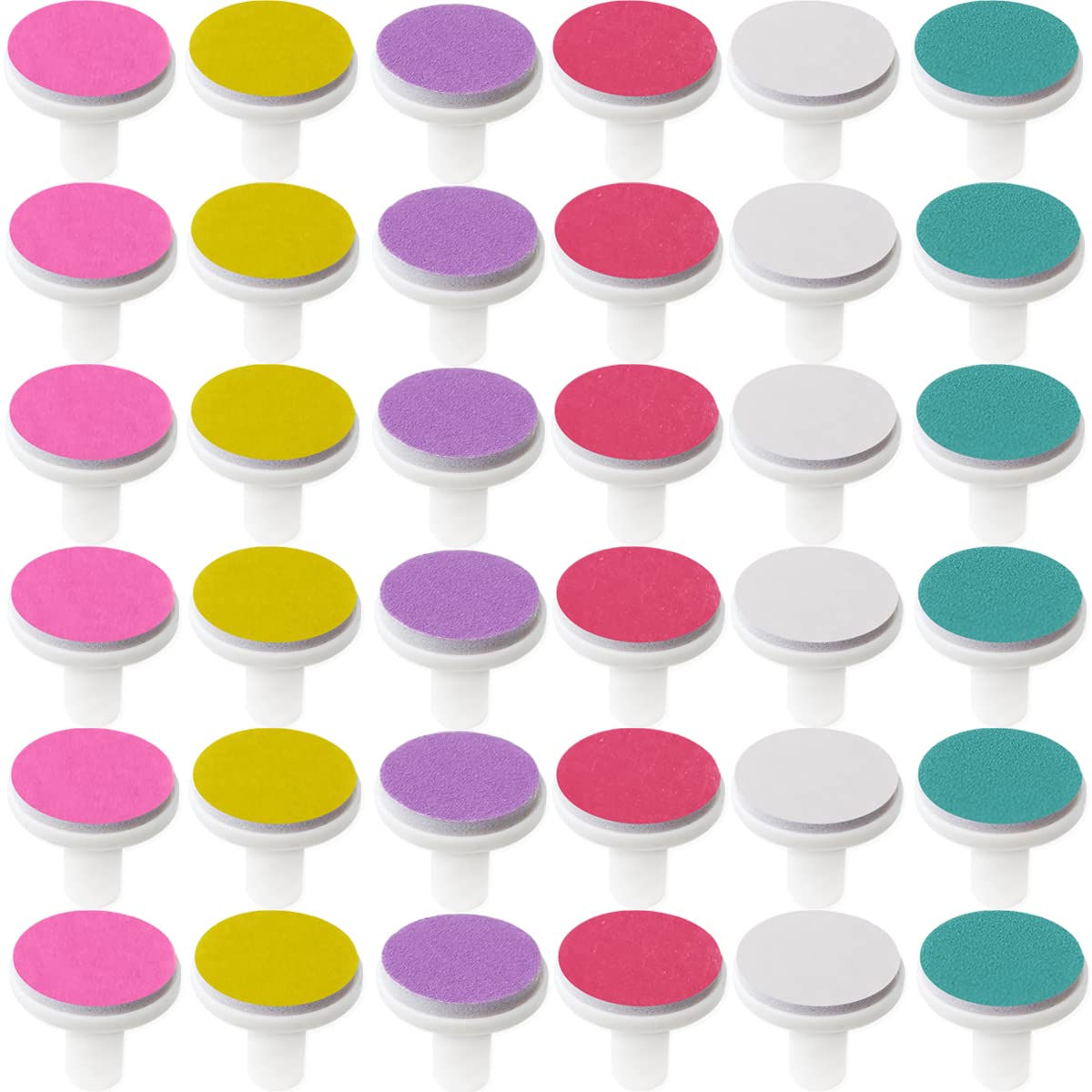 Nsbell 36Pcs Baby Nail File Pads Nail Trimmer Replacement Pads Electric Baby Nail Grinding Heads For Standard Electric Kid Nail