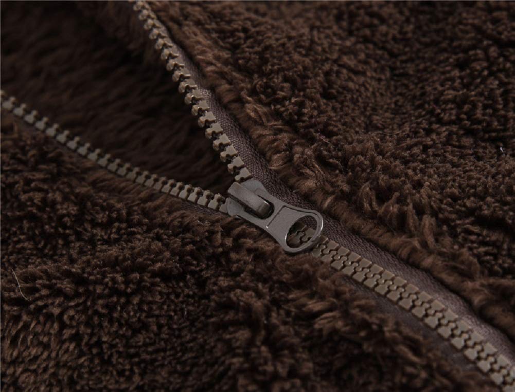 Jeskids Toddler Girls Boys Fleece Hoody Jacket Zip Up Teddy Coat Warm Winter Outwear Coffee