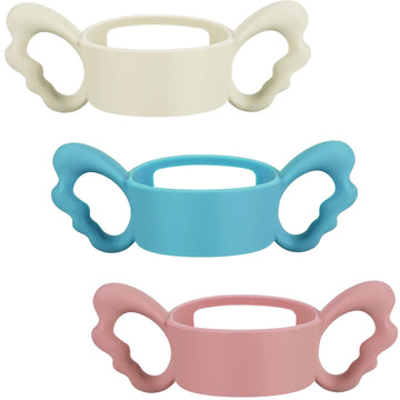 3 Pieces Baby Silicone Bottle Handles Natural Bottle Handle Wide Neck Feeding Handle Easy Carry Handle Lightweight Bottle Handle