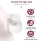 Nursi Luna Flange Sizing Kit 3 In 1 Ultimate With 10Pcs Flange Inserts 13/15/17/19/21Mm, Nipple Ruler, Cleaning Brush, Silicone