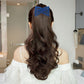 Lovef 6 Colors Easy Stretch Hair Comb Magic Hand-Beaded Hair Styling Combs Clips For Lady (Blue)