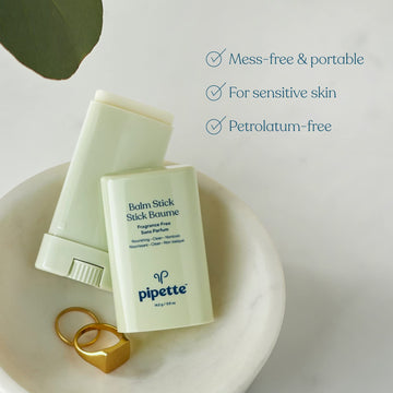 Pipette Balm Stick For Dry Skin, Easy Application, Mess-Free, Ultra-Moisturizing, Diaper Balm, 0.5 Oz