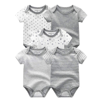 Kiddiezoom Unisex Baby Bodysuits Pants Baby Clothes Short Sleeve Bodysuits