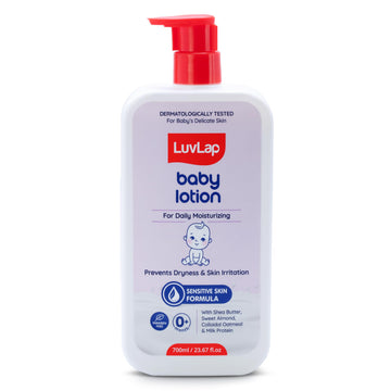 Luvlap Baby Lotion With Milk Protein - 700Ml, Suitable For BabyS Delicate Skin, 24 Hour Protection For Sensitive Skin, Shea Butt
