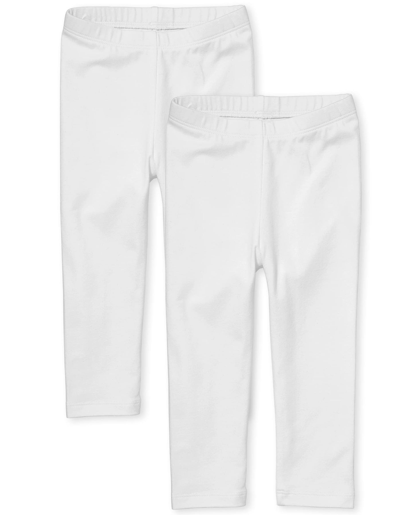 The Children'S Place Baby Girls And Toddler Girls Leggings,White 2 Pack,2T