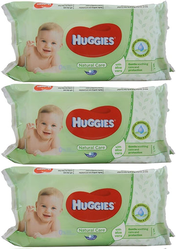Natural Care Baby Wipes, Sensitive, 3 Packs Of 56 (168 Ct)