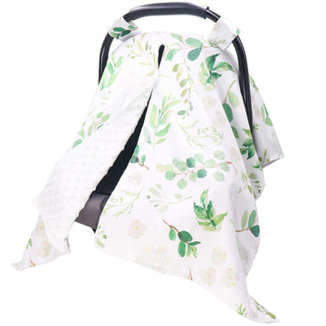 Tanofar Car Seat Cover Baby, Carseat Covers Baby Boy Girl, Peekaboo Opening Infant Car Seat Cover For Winter, Warm & Cozy, Green
