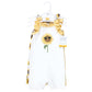 Hudson Baby Unisex Baby Cotton Rompers, Sunflower, 9-12 Months