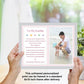 Baby Girl To Daddy Gift For Christmas Or Birthday, 8X10 Print Personalized With Name And Photo