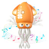 Dancing Squid Baby Toy, Electric Crawling Octopus Tummy Time Toy, Rechargeable Magic Dancing Music Squid Baby Toys for 3 4 5 6 Y