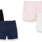 The Children'S Place Baby Girls And Toddler Cartwheel Shorts, Black/Shell/Tidal/White 4 Pack, 12-18 Months Us