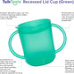 Talktools Recessed Lid Cup With Handles - Leak Proof | Promotes Oral Motor Skills, Lip Closure, And Self Feeding | Alternative T