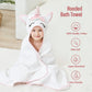 Style Quarters Kids Hooded Bath Towel, Large Kids Bath Towels, Unicorn Kids Beach Towels, 100% Cotton Terry Toddler Hooded Bath