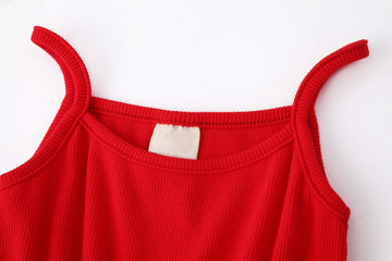 Lyxiof Toddler Tutu Dress Baby Girls Tulle Sleeveless Princess Party Sundress Red 18 Months