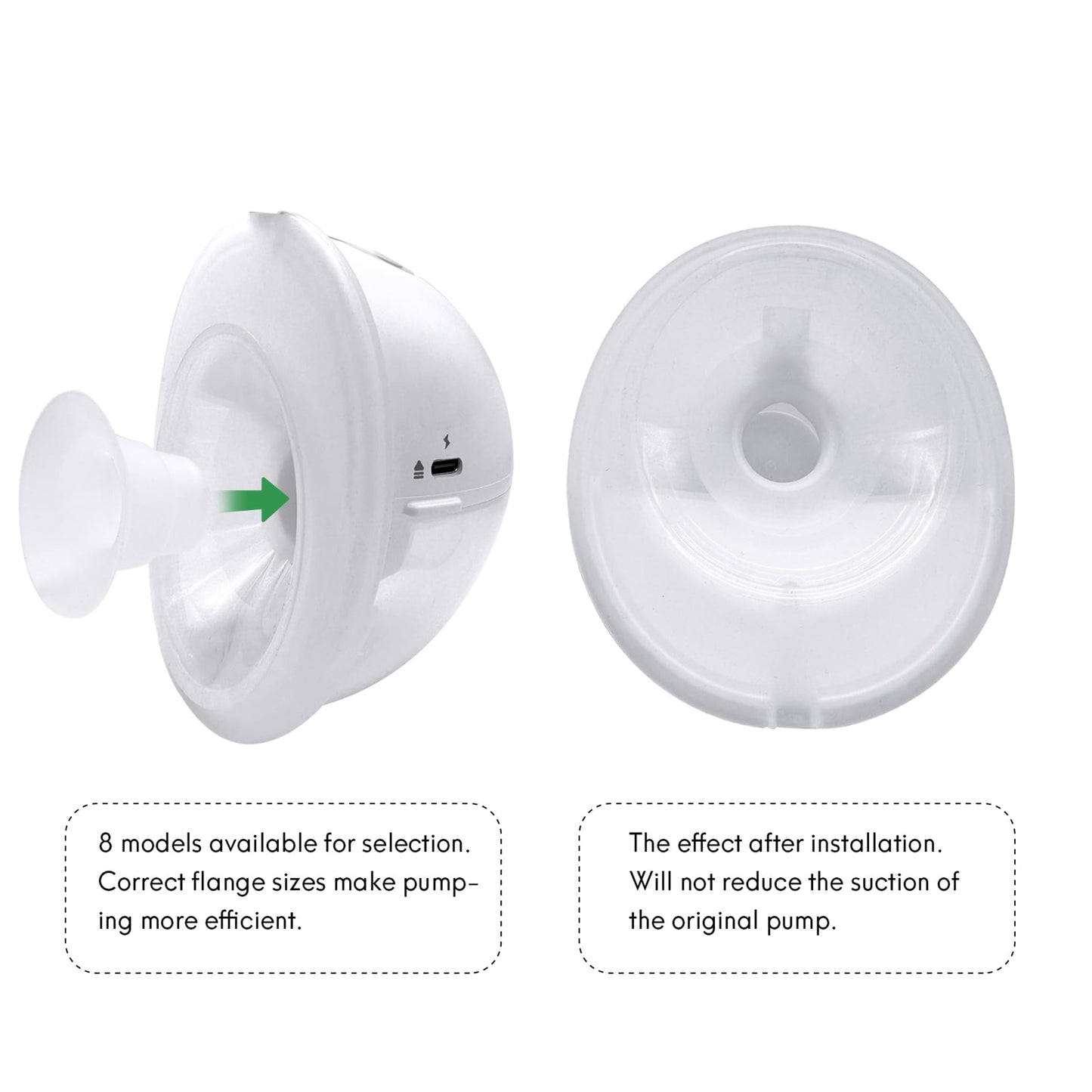Mompmuir 19Mm Flange Insert Compatible With Momcozy M5, Only Suitable For Use With The Momcozy M5 Wearable Breast Pump, Not Orig