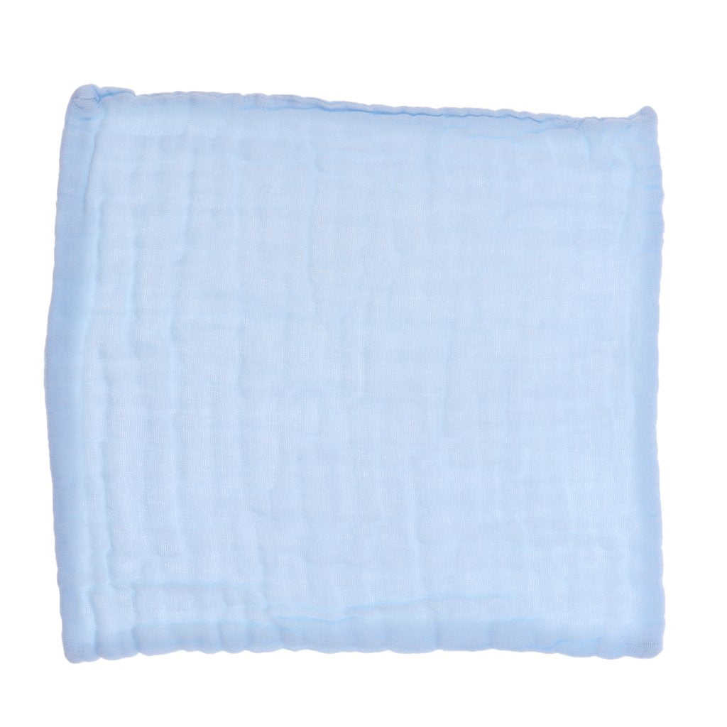 MYADDICTION Baby Handkerchief Gauze Nursing Towel Clean Infants Feeding Towel Light Blue Baby | Bathing & Grooming | Towels & Wa