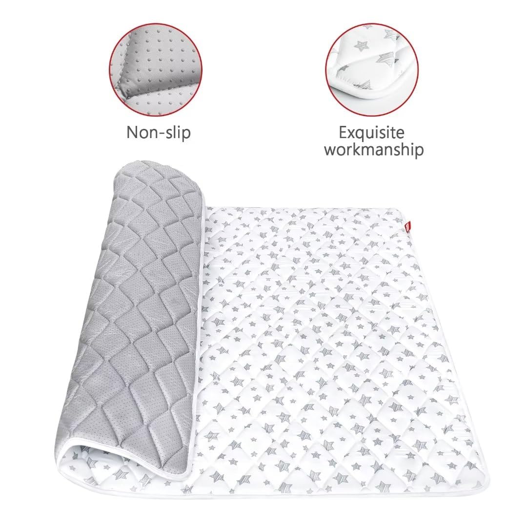 Premium Foam Baby Play Mat, 59''X59'' Playpen Mat, One-Piece Crawling Mat Non Slip Cushioned Mats For Babies, Infant And Toddler
