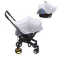 Baby Mosquito Net for Car Seat, 2 in 1 Baby Car Seat Cover with UV Protection Sunshade, Summer Carseat Cover Canopy with Two-Way