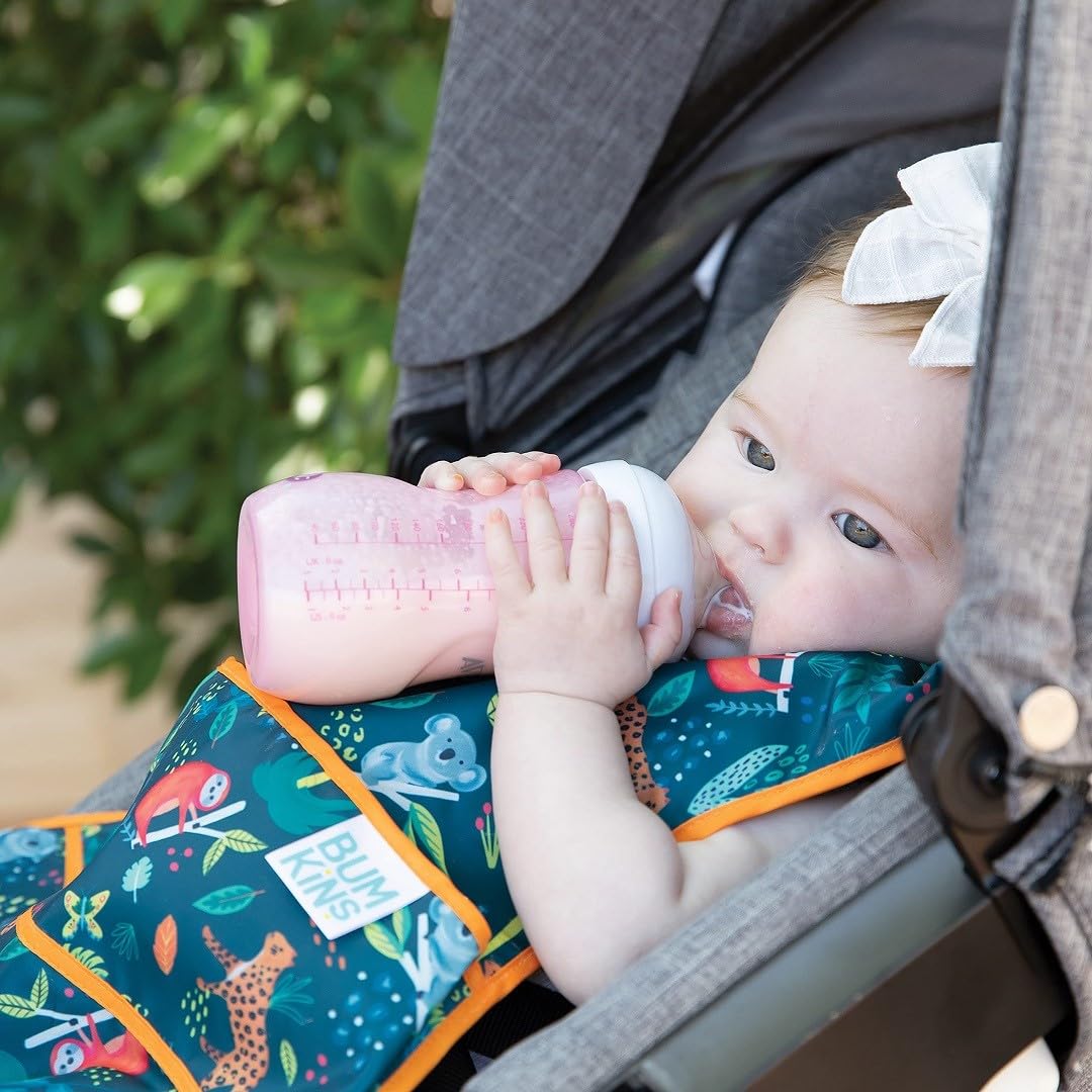 Bumkins Bibs For Girl Or Boy, Superbib Baby And Toddler For 6-24 Months, Full Cover Large Oversize, Essential Must Have For Eati