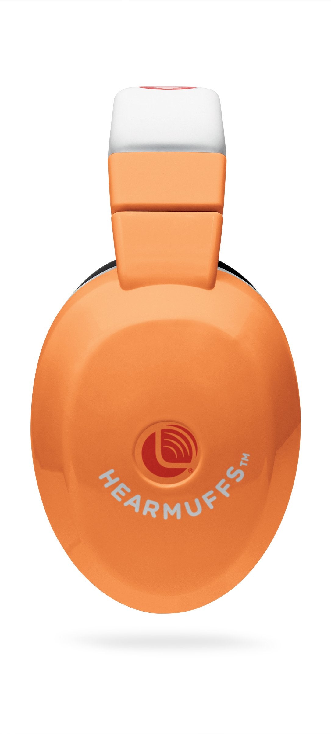 Lucid Audio Hearmuffs Kids Hearing Protection Orange/White (Over-The-Ear Sound Protection Ear Muffs Ages 5+)