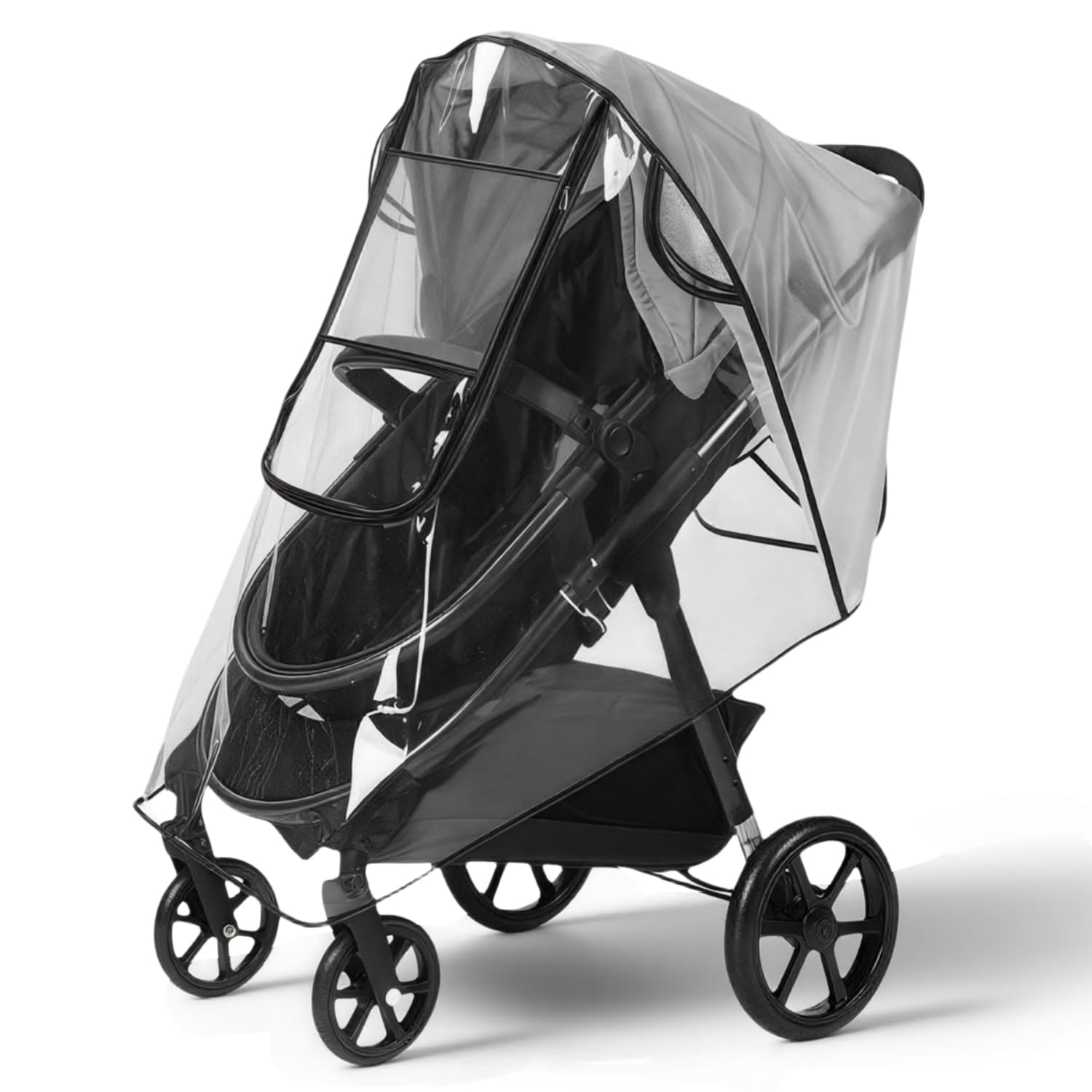 Stroller rain Cover, Baby Stroller rain Cover Universal Stroller Weather Shields, Travel Weather Shield Windproof and Waterproof