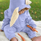 Agqt Baby Boys 1St Easter Outfit Halloween Bunny Costume One Piece Romper Bunny Ear Hoodie Outfit Light Blue Size 6-12 Months