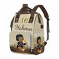 M Yescustom Personalized Name Diaper Bag Backpack, Crown Diaper Baby Bags For Mom & Dad, Portable Travel Back Pack Baby Shower G