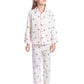 Cherry Crumble Kids Girls Off White Cotton Checks Gloom Nightsuit