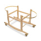 ChengFu Moses Basket Stand, Bassinets Stand, Wooden Rocking Moses Baskets Stand for Baby Bassinets, Mose Basket Bassinet Stand A