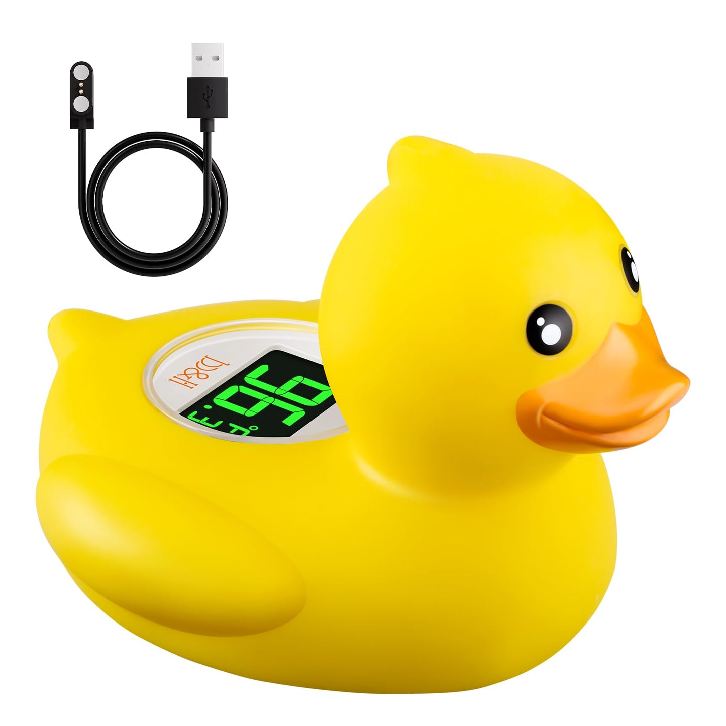 b&h Baby Bath Thermometer - USB Rechargeable, Instant & Accurate Temperature Readings, Waterproof, Digital Water Temperature Mon