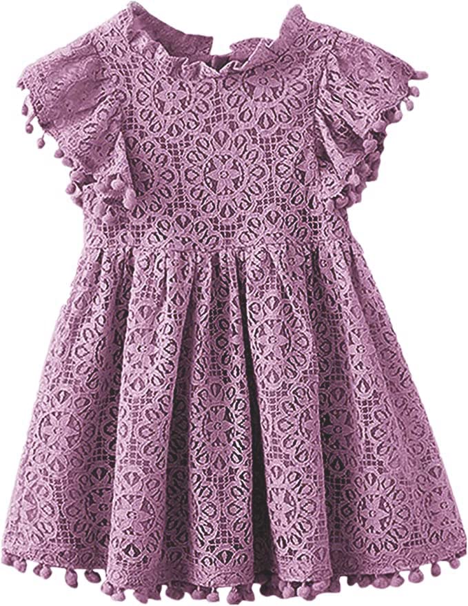 April Girl Flower Girl Dress Party Dress Toddler Lace Boho Princess Dr – Cutebab WBBAPB0C6L7LR29