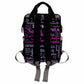 Artsadd Custom Monogram Baby Backpack Gifts For Mom, Personalized Gradient Purple And Black Diaper Bag With Stroller Straps Larg