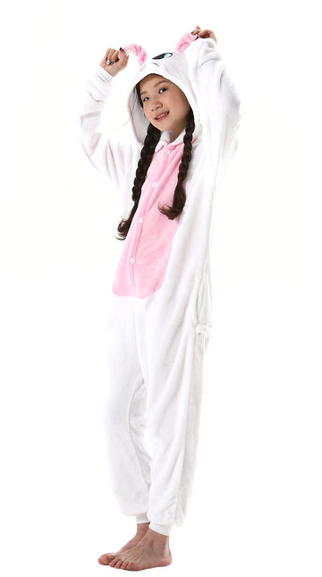 Atoz Onesie For Kids, Animal Pajamas Halloween Cosplay Costume For Girls Boys, Cat 8-9Y